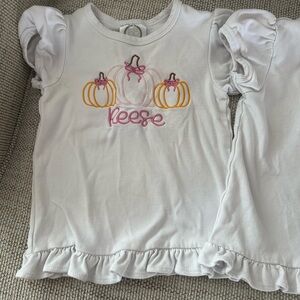 Two Fall/Halloween Shirts ‘Reese’ monogrammed